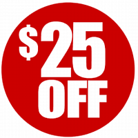 $25 off discount for all CASH paying customers