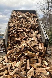 Stacked firewood